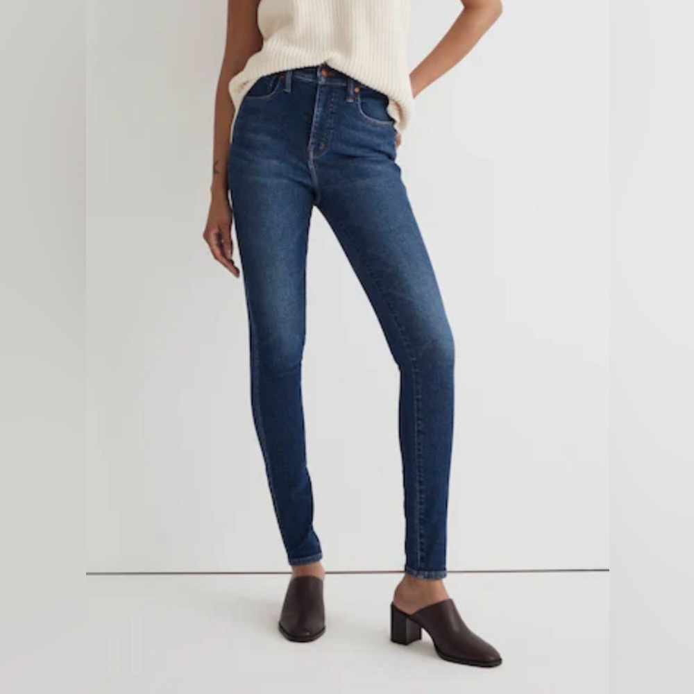 Madewell High Rise Skinny Jeans Dark Wash Size 29